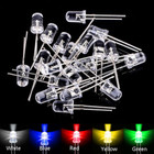 Assorted Leds, 3mm and 5mm in 5 Different Colors, Electronic Components