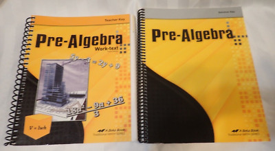 Abeka Pre-Algebra Work-text Teacher Key & Solution Key 3rd Edition