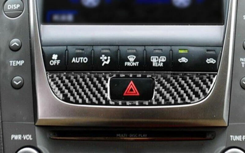 Mergency Light Button Frame Trim For Lexus GS350 450h 2007-11 Real Carbon Fiber - Imagem 2 de 4
