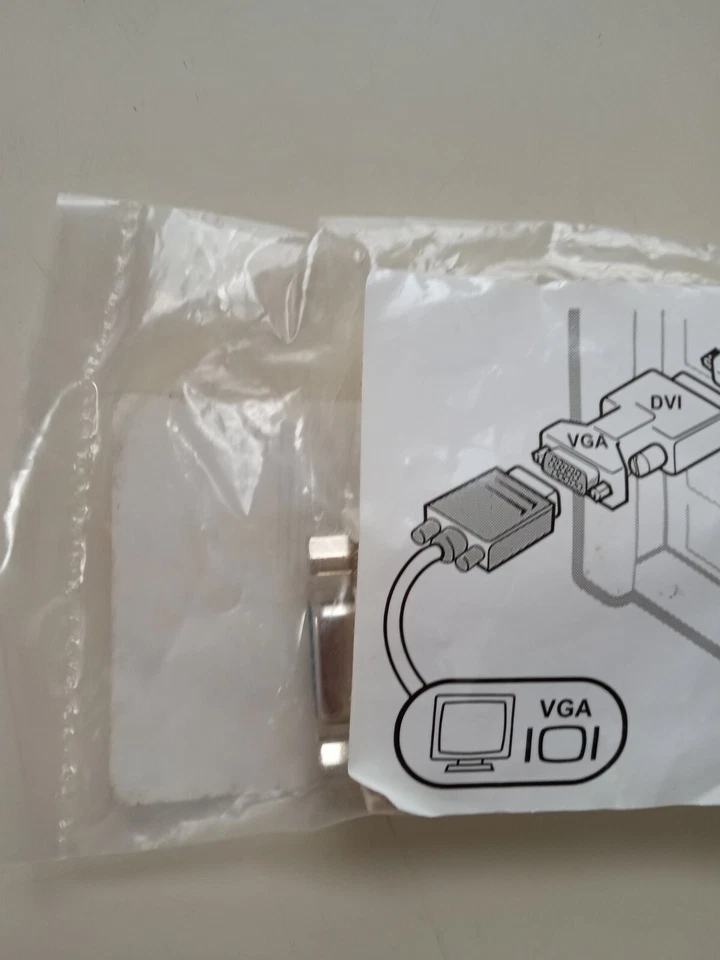 DVI to VGA Adapter 7P365 A00 DP/N 0J8461 SEALED IN ORIGINAL BAG - Image 2 of 4