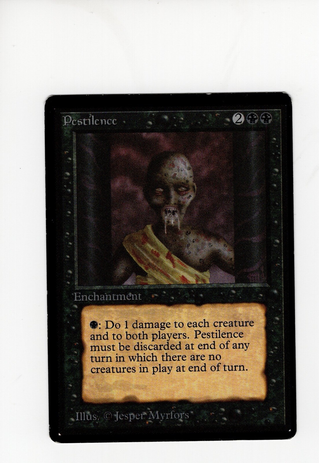 Pestilence Beta LP MTG Magic the Gathering