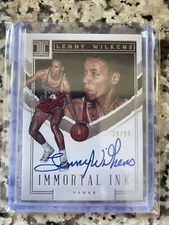2022-23 Panini Impeccable - Immortal Ink #II-20 Lenny Wilkens /99 (AU)