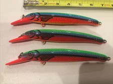 THREE (3) Halco 7”  LAZER 160  Lure in GREAT COLOR- NEW OLD STOCK SL31