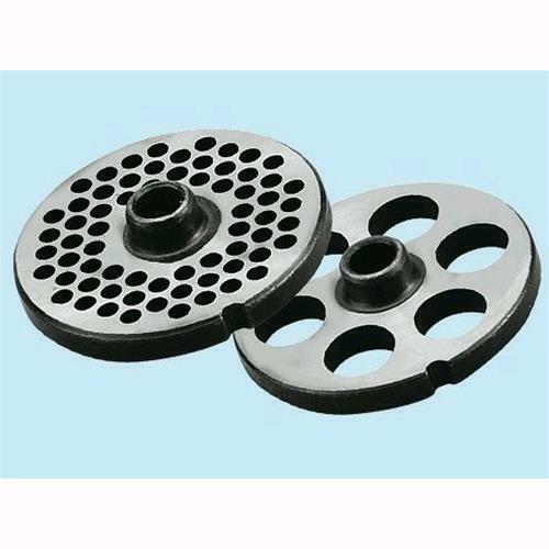 Piastra In Acciaio Per Tritacarne Reber N. 12 Con Fori 4,5 Mm.