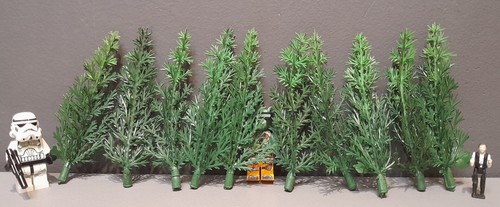 Miniature Evergreen Trees 9cm Christmas Trees Small Forest Craft Material x10 - 第 3/11 張圖片