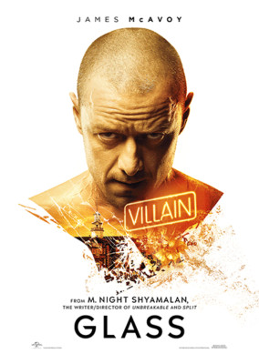 Glass - James McAvoy plays Kevin Wendell Crumb - Cineworld Collectible Postcard.