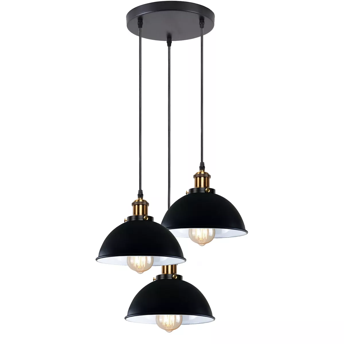Black cluster on sale pendant light