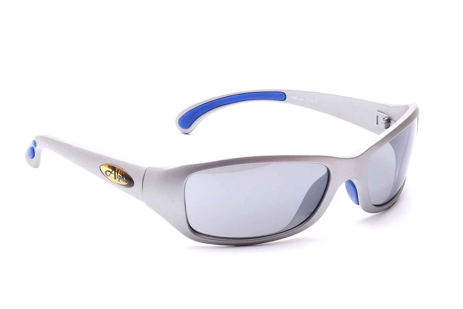 Спортивные солнцезащитные очки Мужские женские Серебристо-синие Alpha Sport Car Wheelglasses 4690₽