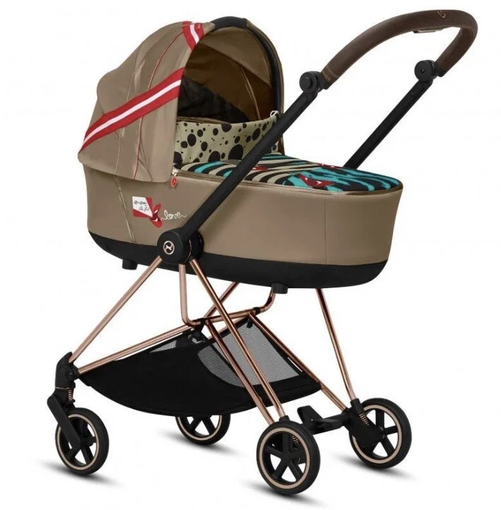 Cybex Mios Rose Gold Pushchair With Carry Cot Karolina Kurkova