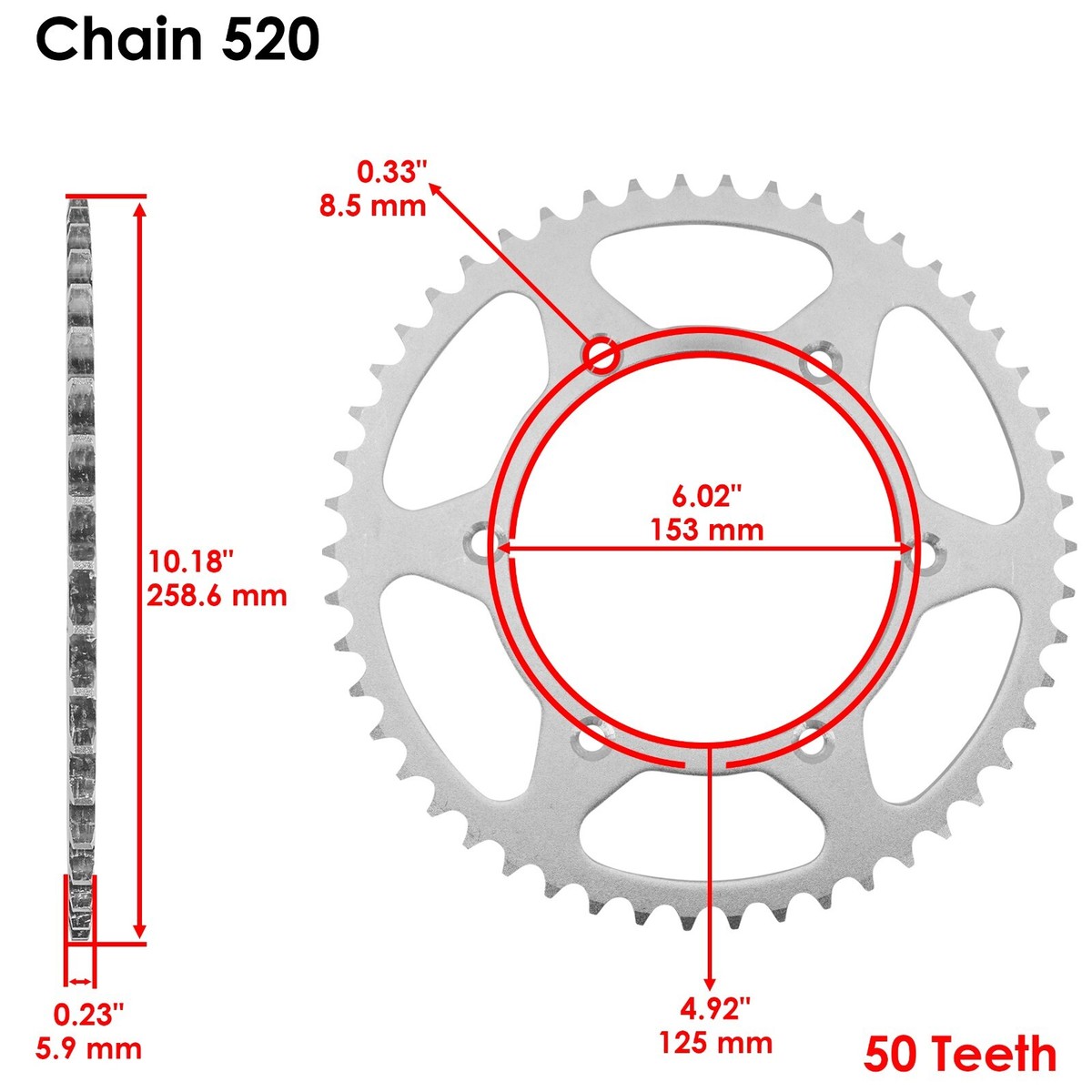 Red Drive Chain And Sprocket Kit for Kawasaki KLX450R 2008-2014 | eBay