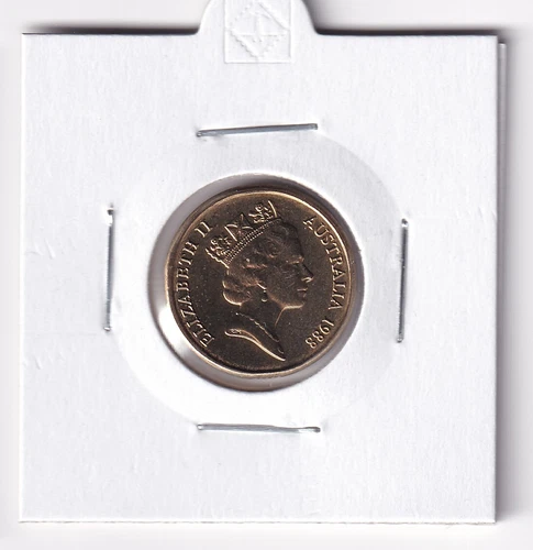 AUSTRALIAN: 1988 $2 ELDER UNC COIN IN 2X2 HOLDER #2479