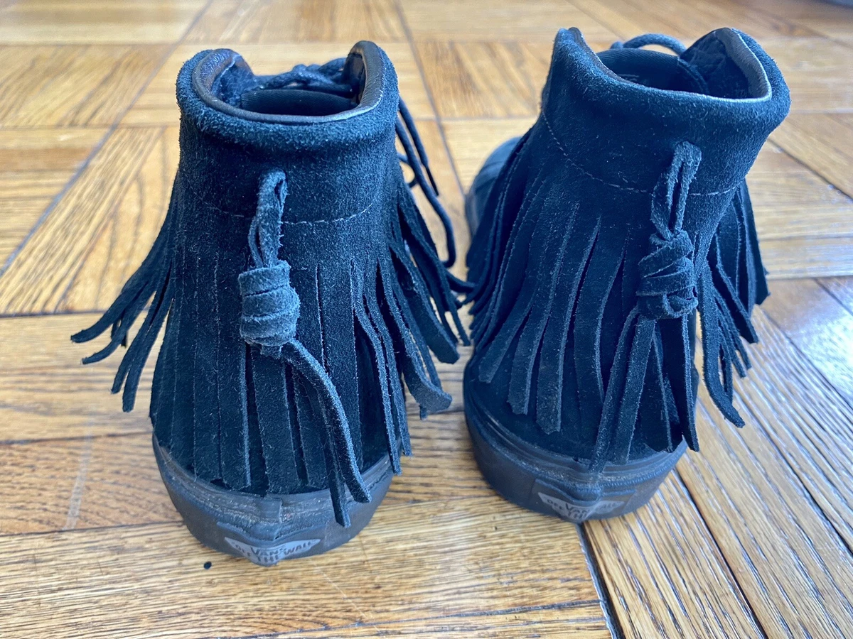 vans high tops with fringe