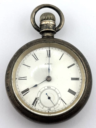 Waltham Antique Mechanical Pocket Watch 7J  18s Gr.Sterling 2856933 DOESN'T WORK