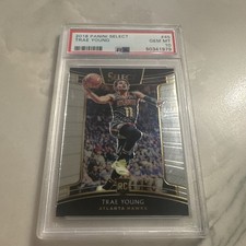 Trae Young Rookie Card PSA 10 2018 Panini Select #45. rookie card picture