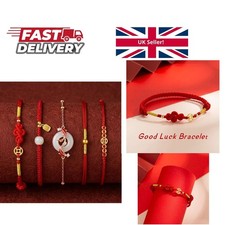 Lucky Knot Bracelet - Adjustable Red Rope Friendship Bracelet for Men Women