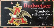 Vintage Budweiser License Plate