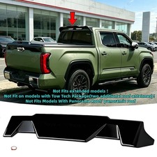 Rear Cab Roof Spoiler Fit For Toyota Tundra Crew Cab 2022-26 Gloss Black Top Lip