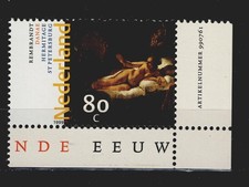 Netherlands Art Rembrandt Famous Painting Nude stamp 1971 MNH A-1