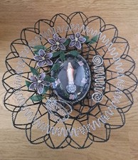 Altarkranz aus Glasperlen,Grabkranz,Grabschmuck,ewiger Kranz,Klosterarbeit