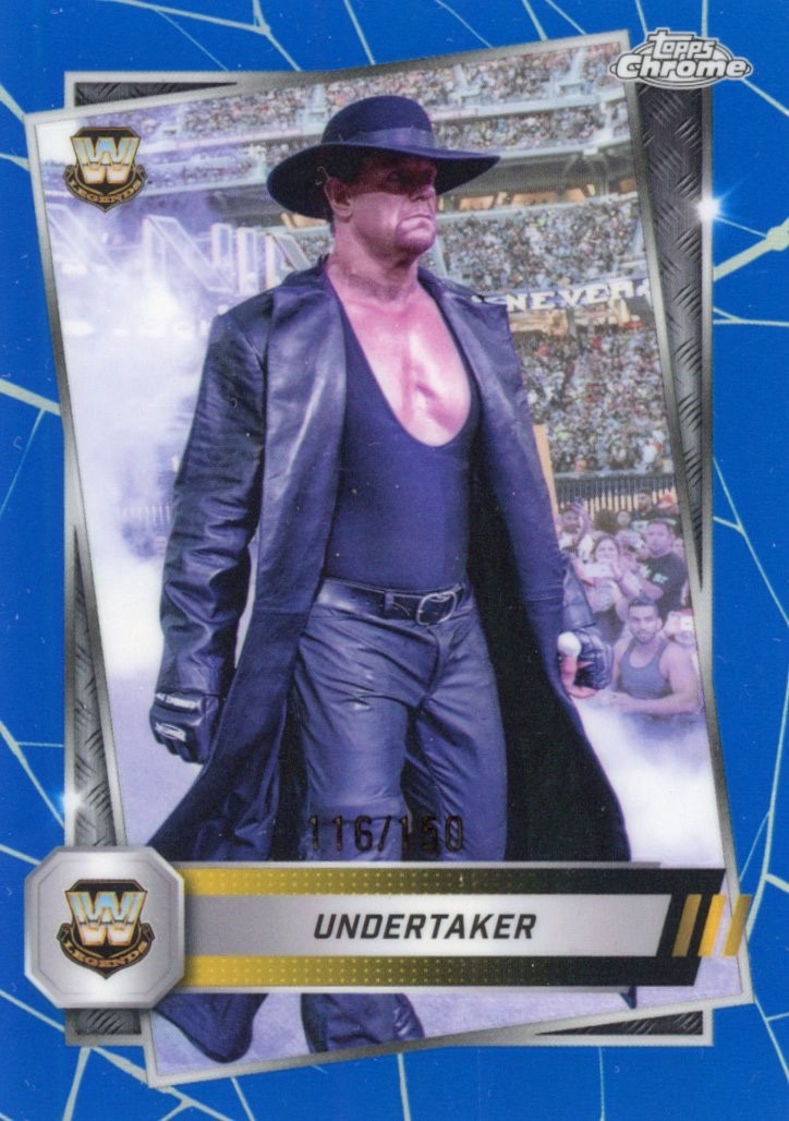 UNDERTAKER 2025 Topps Chrome WWE Legends #21 116/150 Blue