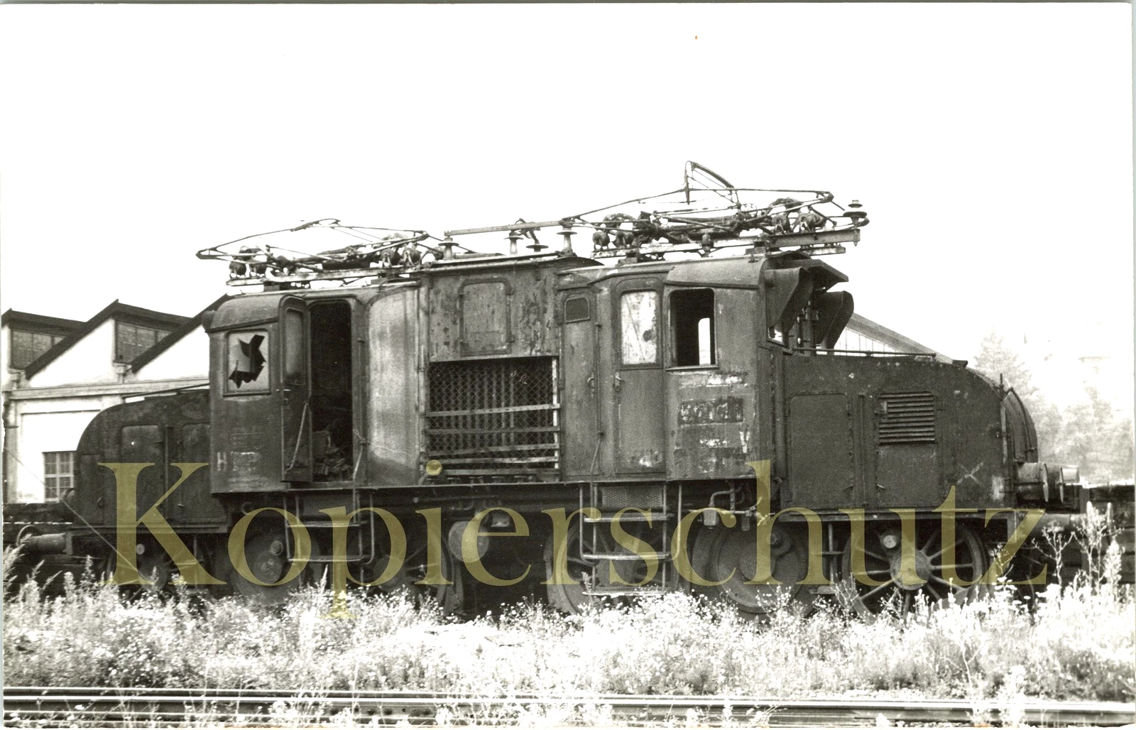 Foto - BBÖ E71 31 in Villach West 19.8.1953 - Bild 1 von 1