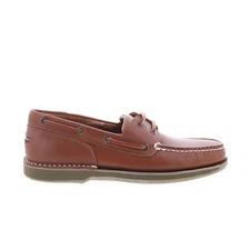 Rockport Perth K55031 Mens Brown Leather Loafers & Slip Ons Boat Shoes 7