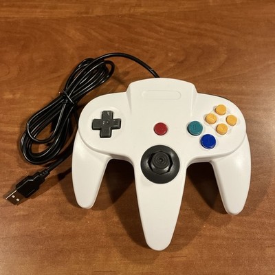 Third Party Nintendo 64 Controller White Tested- USB Plug-in