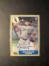 2017 Topps Rookie Auto Reynaldo Lopez Braves/White Sox No. 1987A-RL