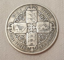 1883 Gothic Florin - Queen Victoria