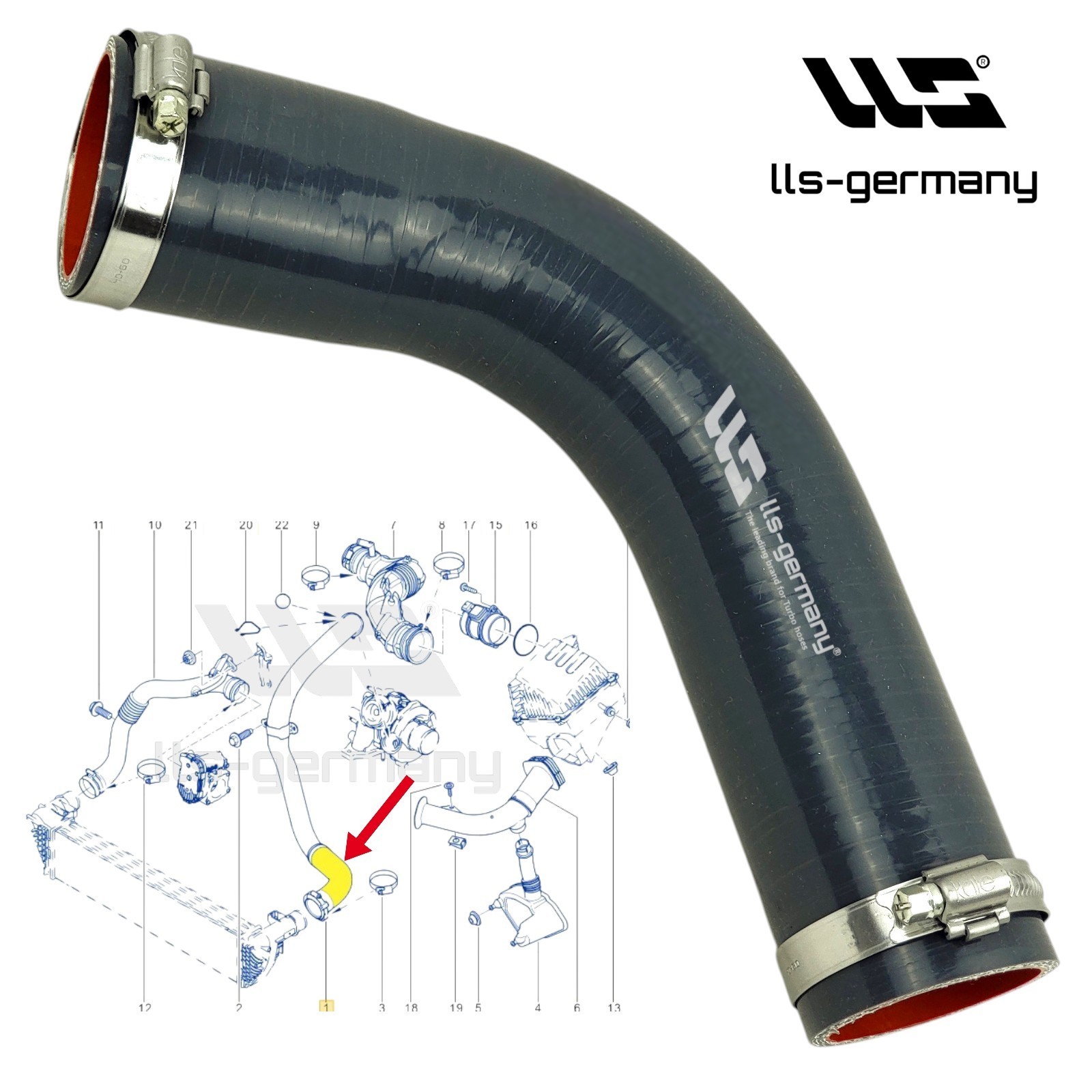 2X Turbo Hose For RENAULT Vel Satis 2.0 DCI 8200540493-8200907826