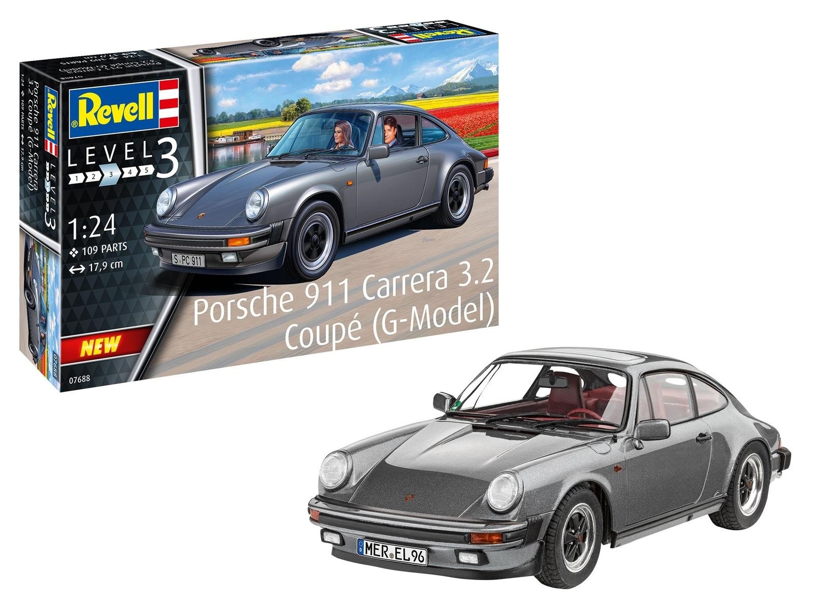 Revell 07688 Porsche 911 Carrera 3.2 Coupe (G-Model) 1:24 Scale Kit