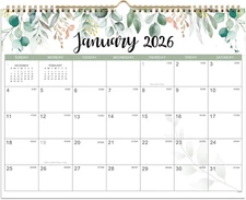 2026 Calendar - 2026 Wall Calendar 12 Month from Jan. 2026 to Dec. 2026, 14.8''