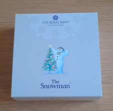 RARE - The Royal Mint 2024 The Snowman UK 50p Silver Proof Colour 0.925 COA 0433