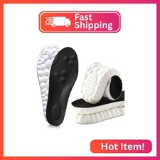 2 Pair 4D Cloud Technology Insole Super Soft Comfort Insoles U-Shape Memory Fo