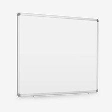 Dry Erase Magnetic Wall-Mount Porcelain White Board, 48 X 36, Aluminum Frame