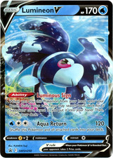 Lumineon V SWSH250 Black Star Promo Holo Rare Pokemon TCG Card 2022 LP/NM