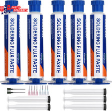 Solder Flux Paste, 5 Sets No Clean Soldering Flux for Electronics Desoldering, S
