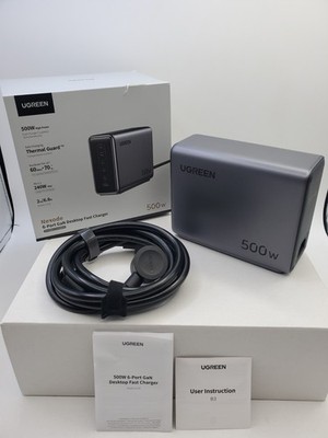 UGREEN Nexode 500W GaN Charging Station 6-Port USB-C & USB-A with 240W...