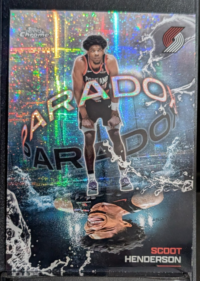 Scoot Henderson #PX-19 2025 Topps Chrome PARADOX Case Hit Trail Blazers SSP