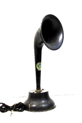 VINTAGE 1920s STANDARD METAL MFG. CO. ANTIQUE OLD WORKING RADIO HORN SPEAKER