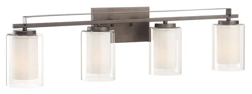 Minka Lavery 6104 Parsons Studio 4 Light 33"W Vantage Bathroom - Sand Coal - Picture 3 of 7