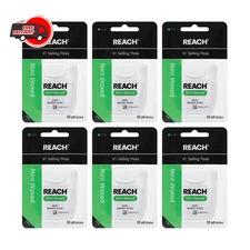 Reach Mint Waxed Dental Floss 990 Feet Extra Wide Cleansing Surface PFAS Free