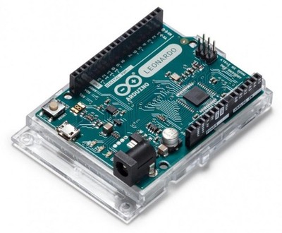 Arduino Leonardo mit Headern, Mikrocontroller-Board, ATmega32U4, 5V, 16MHz