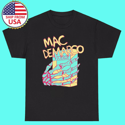 Mac DeMarco Viceroy Graphic Black Cotton T Shirt Full Size S-5XL ET1081