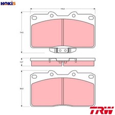 BRAKE PAD SET DISC BRAKE GDB4076 FOR MITSUBISHI GTO/SEDAN/GRANDE 3000 3.0L 6cyl