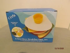 Breakfast Plate Set 6 Pc NEW