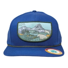 Sendero Provisions Co. Glacier National Park Snapback Hat (Dark Blue) - One Size