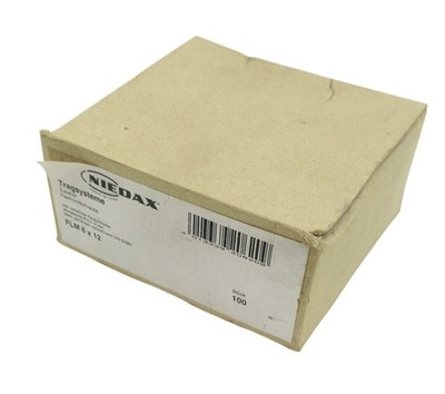 100x Niedax FLM6x12 Pilzkopfschraube Stahl galvanisch verzinkt Flachrundschraube