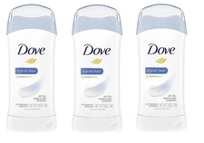 BL Dove Deodorant Original Clean All Day Protection 2.6oz X 3 Packs