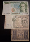 Foreign currency BANCA D' ITALIA 3 Bank notes 1944-82-85 — photo 4